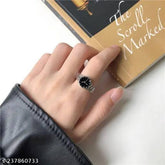 Unique Silver Watch Shape Ring